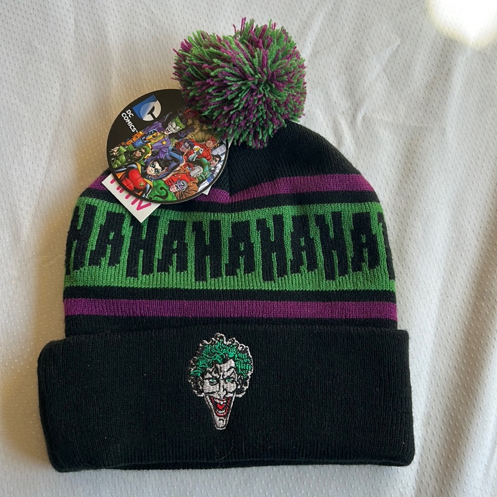 DC Comics The Joker Winter Hat Brand New HMV Exclusive Apparel Batman